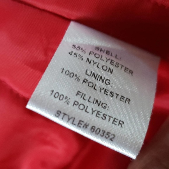 Travel Smith Beautiful Vibrant Red Puffer Vest Size M - Picture 5 of 7